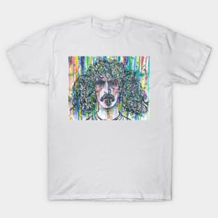 FRANK ZAPPA watercolor and ink portrait .2 T-Shirt